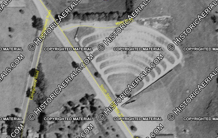 Hastings Drive-In Theatre - 1955 Aerial (newer photo)